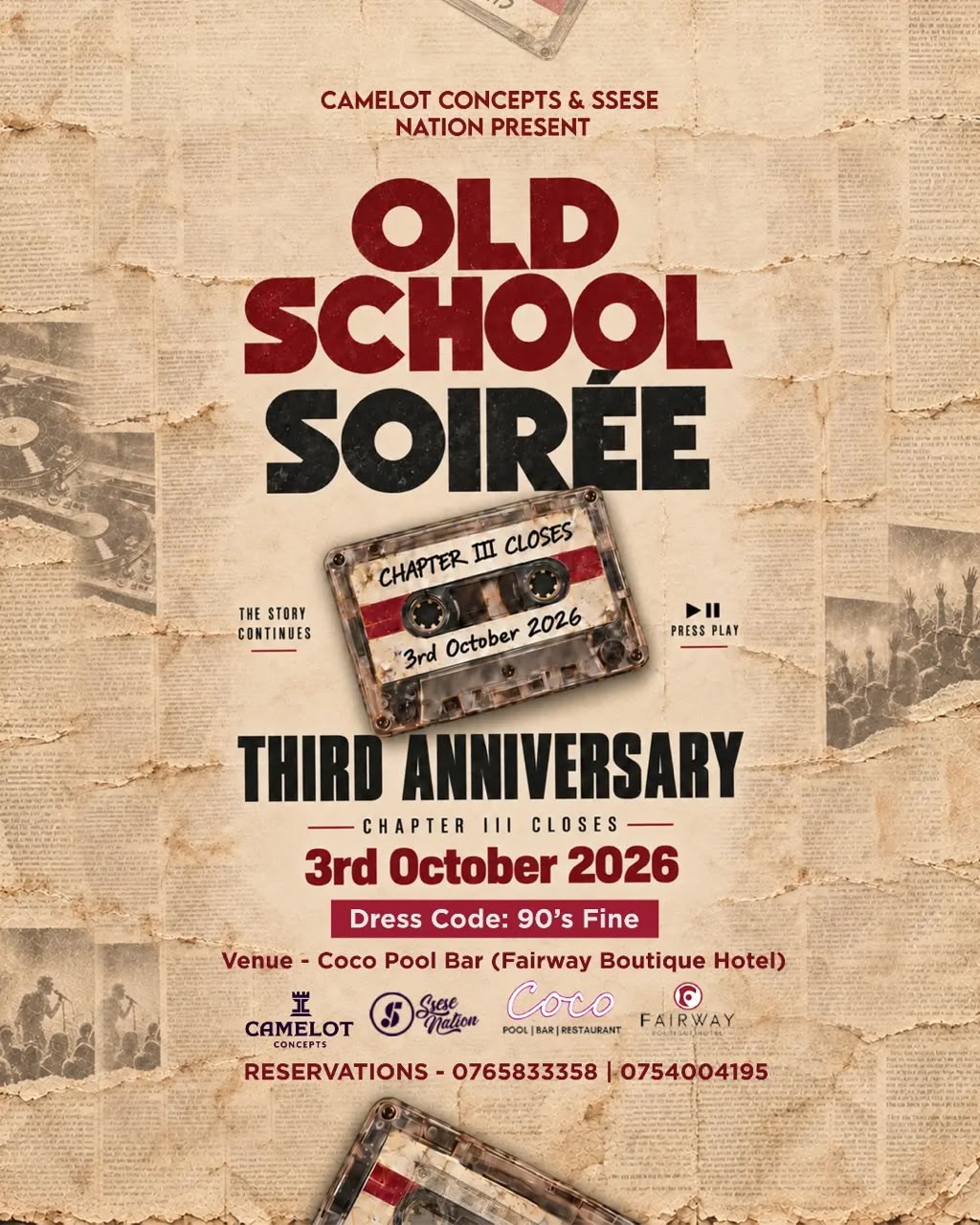 Camelot Concepts and Ssese Nation celebrate three years of Old School Soiree 